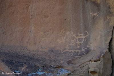 Petroglyph at Chaco Canyon