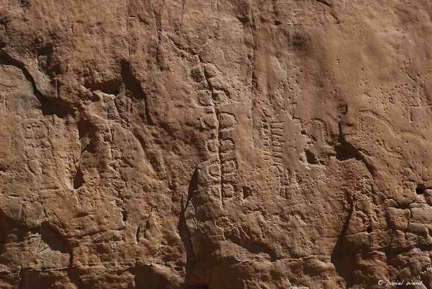 Petroglyph Creatures at Chaco Canyon
