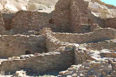 Wall Ruins at Pueblo Bonito
