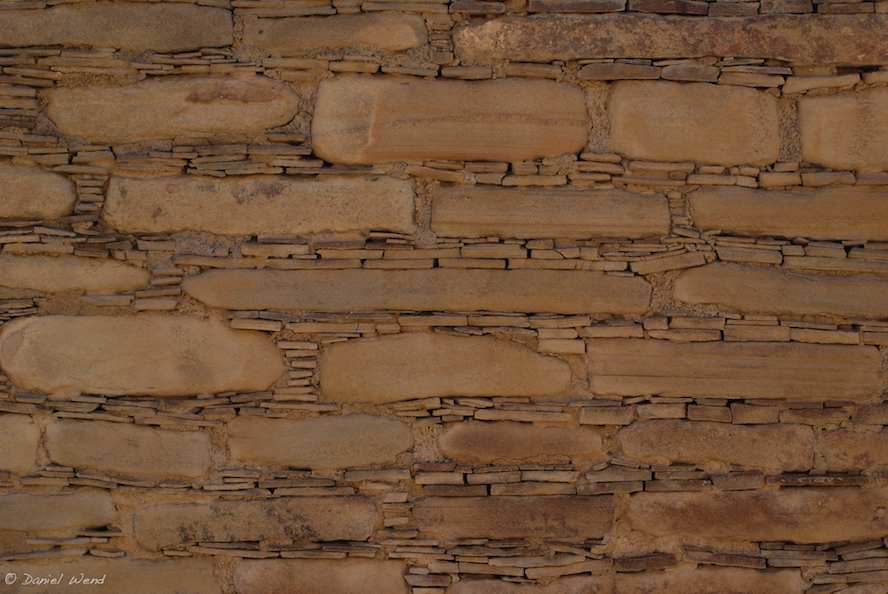 Wall detail from Pueblo Bonito